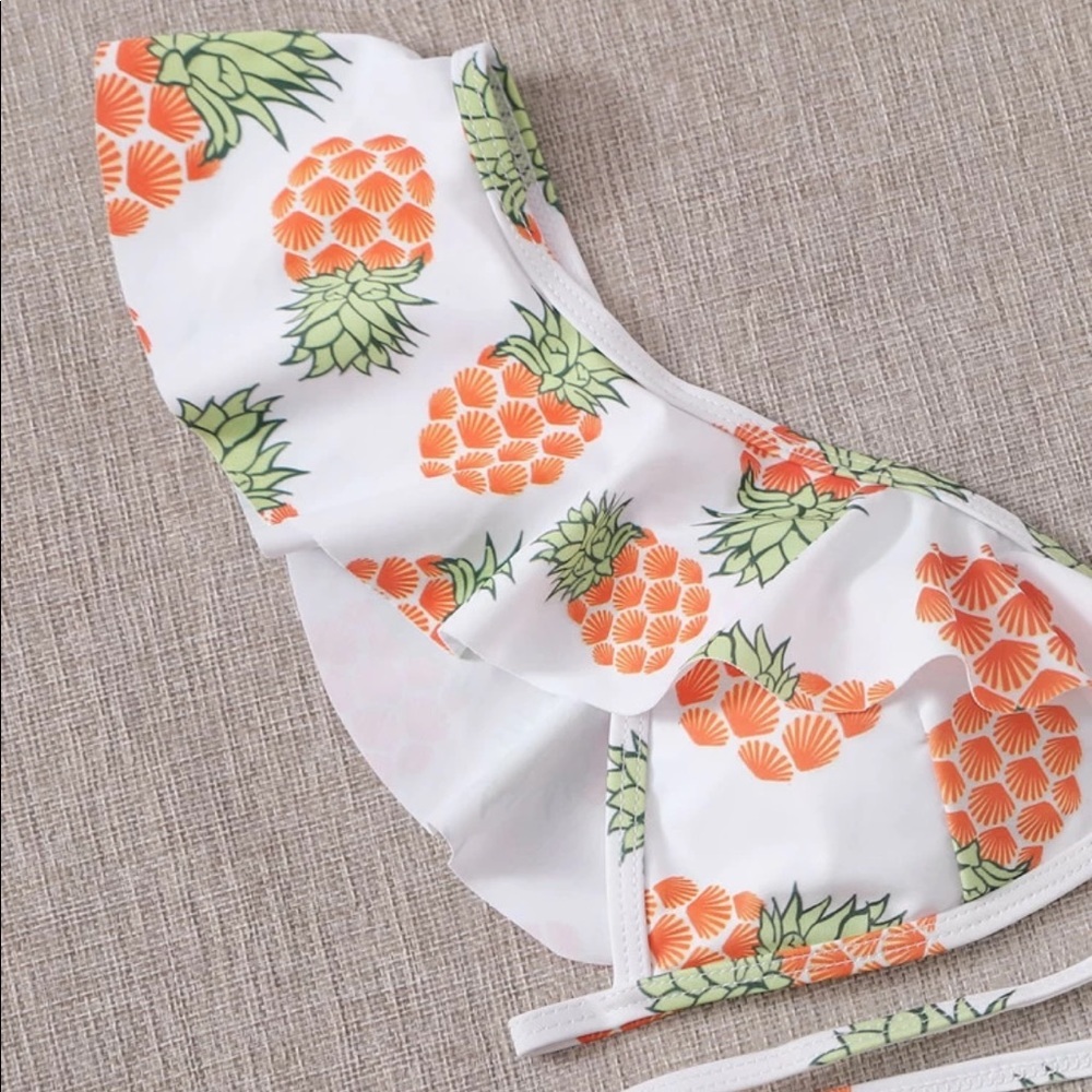 NWT Shein: Size Large Pineapple Cheeky Bikini Set - Picture 4 of 14